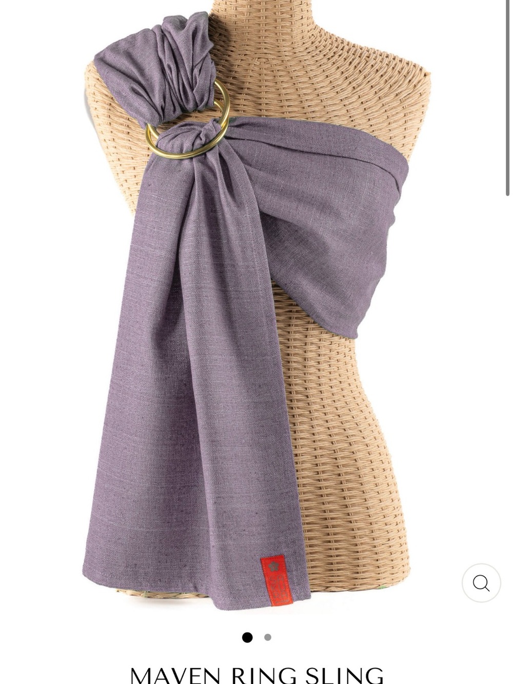bloom Lavender Ring Sling with Gold Rings